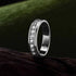 Newshe 925 Sterling Silver Moissanite Wedding Rings for Men Half Eternity Brilliant Round Imitation Diamond Engagement Band