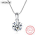 Real 1 Carat D Color Moissanite Bridal Pendant Necklace 100% 925 Sterling Silver Wedding Party Fine Jewelry Gift Wholesale