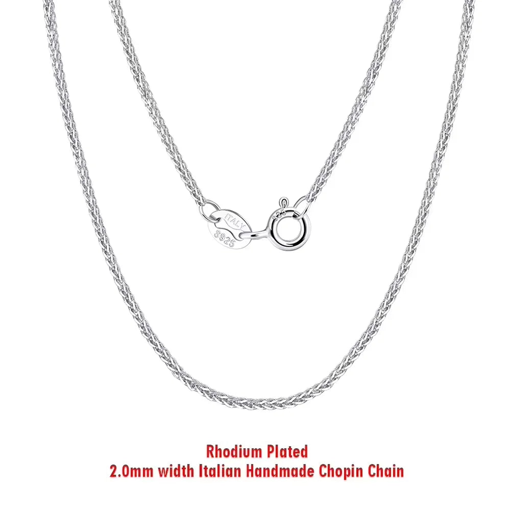 Rinntin 14K Gold 925 Sterling Silver Italian Chopin Chain Necklace for Women Fashion Handmade Basic Neck Chain Jewelry SC53