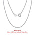 Rinntin 14K Gold 925 Sterling Silver Italian Chopin Chain Necklace for Women Fashion Handmade Basic Neck Chain Jewelry SC53