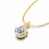 14K Gold Twist Round Cut Moissantie Diamond Necklace for Women Love Engagement k Gold Pendant Certificate Factory Wholesale