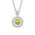 BIJOX STORY 1 CT Moissanite Pendant For Women Simulated Diamond Necklace S925 Sterling Silver Jewelry Girl Valentine's Day Gift
