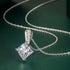 New 925 Sterling Silver Jewelry Elegant Feather Zircon Pendants Necklaces Women Fashion Exquisite Symbol CZ Wild Clavicle Chain
