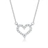 925 Sterling Silver Necklace For Women Round Pendent Sparkling Pave CZ Necklace Fashion Anniversary Birthday Jewelry Gifts