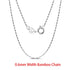 Rinntin Vintage 925 Sterling Silver Link Necklace Fashion Women Men Dainty Neck Chain Hip Hop Rhodium Neck Jewelry Gift SC21