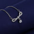 925 Sterling Silver Necklace For Women Round Pendent Sparkling Pave CZ Necklace Fashion Anniversary Birthday Jewelry Gifts N755