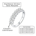 A Simple Unisex Couple's Ring in 925 Sterling Silver with a 2.1-Carat Oval Moissanite, Perfect for Dates and Parties.