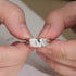 Newshe D Color VVS1 Certified Moissanite Ring for Men 8mm Wedding Band Premium White gold plated Designed Jewelry