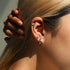 D Color Moissanite Screw Helix Earring 925 Sterling Silver Crown Design Heart Stud Earrings