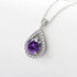 4CT Trendy Fashion s925 Silver Color D Green Moissanite Classic Angle Wing Neckalce Charms Women Party Jewelry Gift