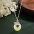 925 Sterling Silver Necklace For Women Round Pendent Sparkling Pave CZ Necklace Fashion Anniversary Birthday Jewelry Gifts