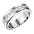 Newshe 925 Silver Certified Moissanite Mens Wedding Band Half Eternity Princess Cut Lab Created Diamond Ring Luxury Jewelry