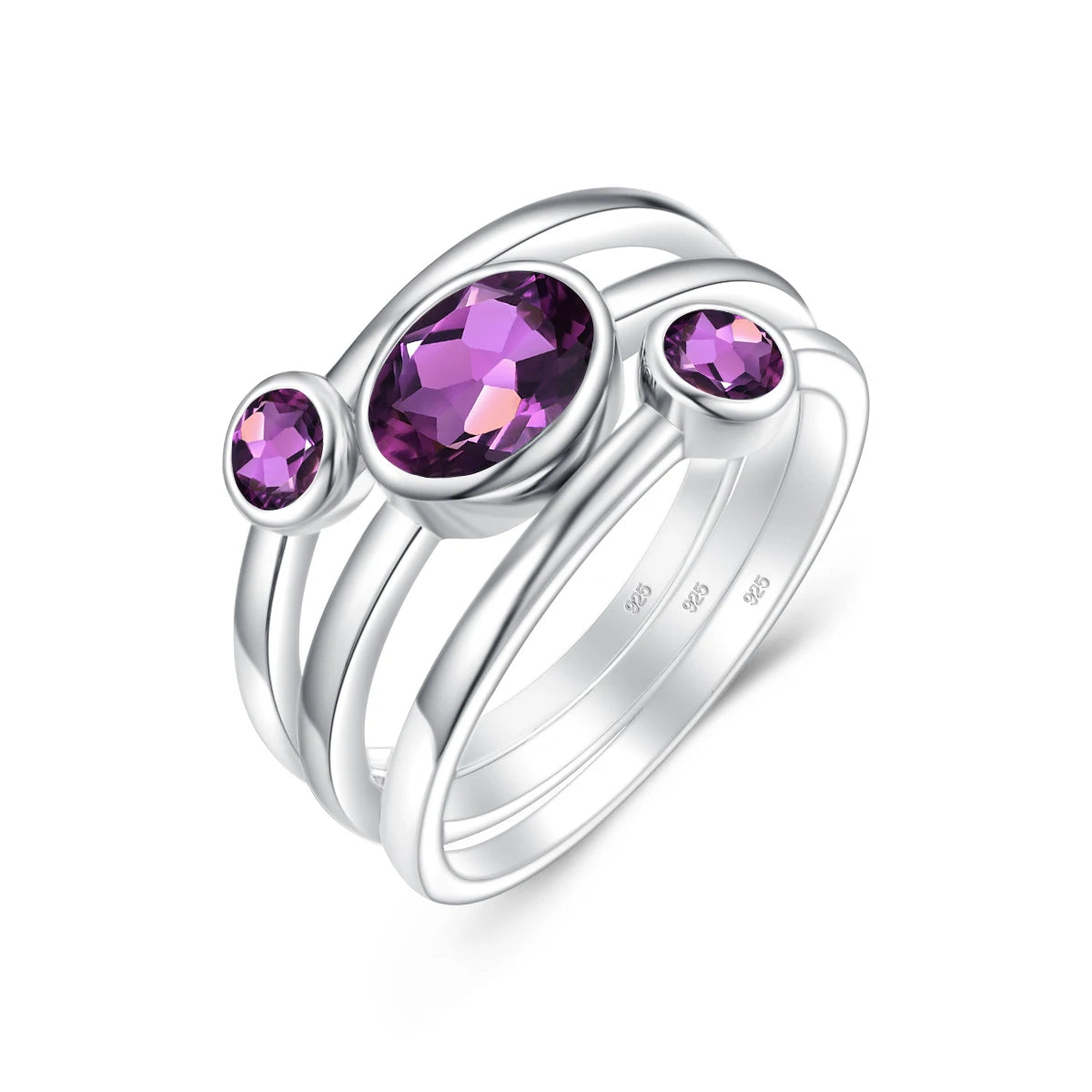 Real Silver 925 Ring For Women Mystic Rainbow Topaz Gemstone Ring Creative Statement Fashion Jewelry Wholesale Christmas Gifts