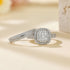 Newshe GRA Certified Moissanite Wedding Rings for Women 925 Sterling Silver Brilliant Round Engagement Ring 2Pcs Bridal Set