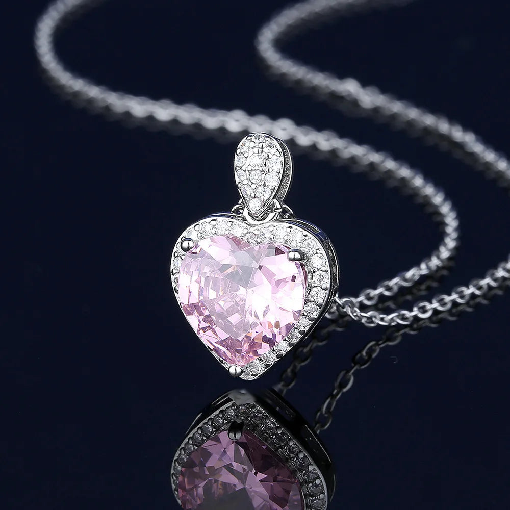 New Fashion 925 Sterling Silver Jewelry Round Zircon Pendants Necklaces Women Fine Semi Rhinestone Circle Clavicle Chain Choker