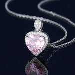 New Fashion 925 Sterling Silver Jewelry Round Zircon Pendants Necklaces Women Fine Semi Rhinestone Circle Clavicle Chain Choker