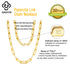 Rinntin Diamond Cut Paper Clip Necklace S925 Sterling Silver 14K 18K Gold Plated Stacked Necklaces PaperClip Collar Chain SC39