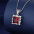 925 Sterling Silver Necklace For Women Round Pendent Sparkling Pave CZ Necklace Fashion Anniversary Birthday Jewelry Gifts