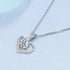 925 Sterling Silver Necklace For Women Round Pendent Sparkling Pave CZ Necklace Fashion Anniversary Birthday Jewelry Gifts