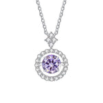 BIJOX STORY 1 CT Moissanite Pendant For Women Simulated Diamond Necklace S925 Sterling Silver Jewelry Girl Valentine's Day Gift