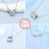 925 Sterling Silver Necklace For Women Round Pendent Sparkling Pave CZ Necklace Fashion Anniversary Birthday Jewelry Gifts N755