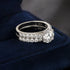 Newshe Certified Moissanite Wedding Ring Set for Women 925 Sterling Sliver 2Ct Brilliant Round Cut Luxury Engagement Rings