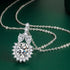 New 925 Sterling Silver Jewelry Elegant Feather Zircon Pendants Necklaces Women Fashion Exquisite Symbol CZ Wild Clavicle Chain