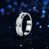Newshe GRA Certified Men's Moissanite Ring D Color VVS1 Princess Cut Channel Set Wedding Band White gold plated Promise Rings