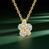 Real Gold 14k Pendants Original Jewelry 5pcs 2.8ct Round Moissanite Diamond Necklace For Women Casual Party Fine Jewelry