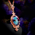 Hand Made Real 925 Sterling Silver Garnet Stone Necklace Pendant For Women Statement Vintage Fine Jewelry Mother Trendy Gifts