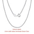 Rinntin 925 Sterling Silver Italian Handmade 1.2/1.6/2.0mm Chopin Chain Necklace for Women Fashion Basic Neck Chain Jewelry SC53