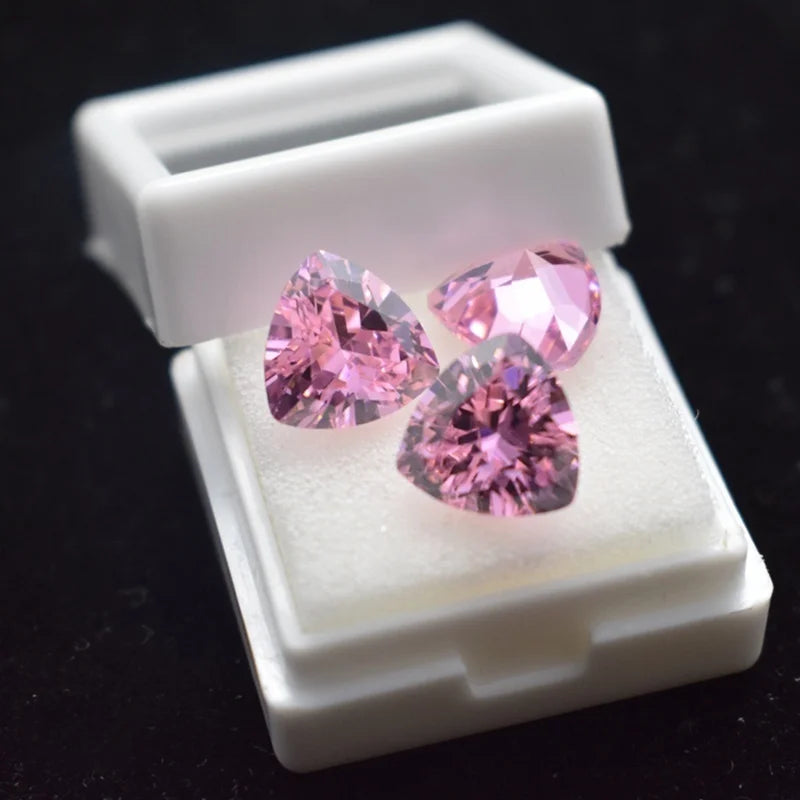 Real Pink VVS1 D Color Moissanite Loose Stones 0.5ct-5ct Gemstone Pass Diamond Tester with GRA Certificate for DIY Fine Jewelry