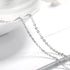 New 2ct Moissanite 925 Sterling Silver Necklace Pendant Chain Fine Jewelry for Woman Wedding Sparkling Classic Party Fashion