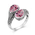Woman Rings Rainbow Mystic Topaz Stone Eye of God Real 925 Silver Ring Female Dating Party Fine Jewelry