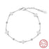 Rinntin 925 Sterling Silver Shell 14K Gold Four Leaf Clover Bracelet Waterproof Flower Bracelets Jewelry for Women Girls Gift