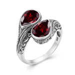 Woman Rings Rainbow Mystic Topaz Stone Eye of God Real 925 Silver Ring Female Dating Party Fine Jewelry