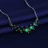 925 Sterling Silver Necklace For Women Round Pendent Sparkling Pave CZ Necklace Fashion Anniversary Birthday Jewelry Gifts N755