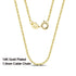 Rinntin 925 Sterling Silver Cable Link Chain Necklace for Women 45cm/50cm/55cm Simple Women's Neck Chain Silver Jewelry SC06