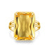 Original Rings for Women 925 Silver Citrine Crystal Engagement Finger Ring Gold Plated Antique Vintage Filigree Anniversary Gift