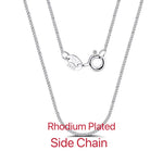 Rinntin Vintage 925 Sterling Silver Link Necklace Fashion Women Men Dainty Neck Chain Hip Hop Rhodium Neck Jewelry Gift SC21