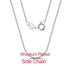 Rinntin Vintage 925 Sterling Silver Link Necklace Fashion Women Men Dainty Neck Chain Hip Hop Rhodium Neck Jewelry Gift SC21