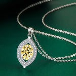 New 925 Sterling Silver Jewelry Elegant Feather Zircon Pendants Necklaces Women Fashion Exquisite Symbol CZ Wild Clavicle Chain