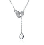 New Fashion 925 Sterling Silver Jewelry Round Zircon Pendants Necklaces Women Fine Semi Rhinestone Circle Clavicle Chain Choker