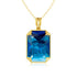 585 Gold Plated Pendants and Necklaces Real Solid 925 Sterling Silver Woman Pendants for Fine Jewelry