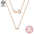 Rinntin 0.7mm Width 40cm-60CM Thin Real 925 Sterling Silver Slim Box Chain Necklace Women Girls Children Jewelry Collares SC07