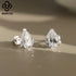 Rinntin Pear Shape 0.5-2CT Moissanite Earrings GRA Certified Shiny Diamond Ear Jewelry Solid 925 Silver Stud Earring Gift SMOE01