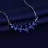New Fashion 925 Sterling Silver Jewelry Round Zircon Pendants Necklaces Women Fine Semi Rhinestone Circle Clavicle Chain Choker
