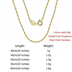 Rinntin 925 Sterling Silver Italian Handmade 1.2mm Chopin Chain Necklace for Women Fashion Simple Basic Neck Chain Jewelry SC53