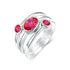 Real Silver 925 Ring For Women Mystic Rainbow Topaz Gemstone Ring Creative Statement Fashion Jewelry Wholesale Christmas Gifts