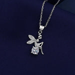 925 Sterling Silver Necklace For Women Round Pendent Sparkling Pave CZ Necklace Fashion Anniversary Birthday Jewelry Gifts N755